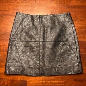 Divided by H&M Black Faux Leather Mini Skirt Women’s Size 2